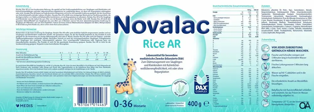 Novalac Rice AR Pulver Novalac Rice AR Pulver