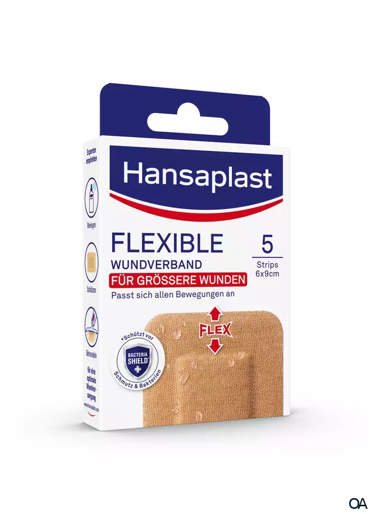 Hansaplast Flexible Wundverband 6 x 9 cm Strips