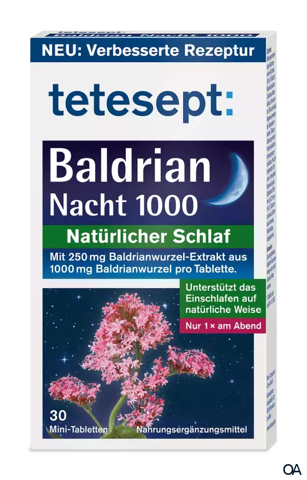 tetesept Baldrian Nacht 1000 Filmtabletten tetesept Baldrian Nacht 1000 Filmtabletten