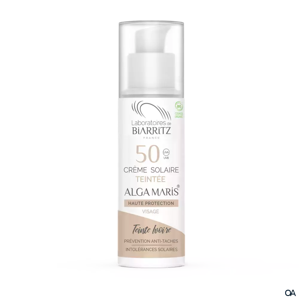 Alga Maris getönte Sonnencreme bio für Gesicht LSF 50 elfenbein LdB Alga Maris getönte Sonnencreme bio für Gesicht LSF 50 elfenbein LdB