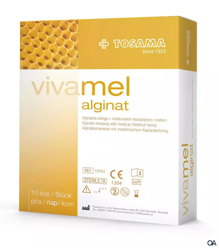 Vivamel® Alginatkompresse 5 x 5 cm