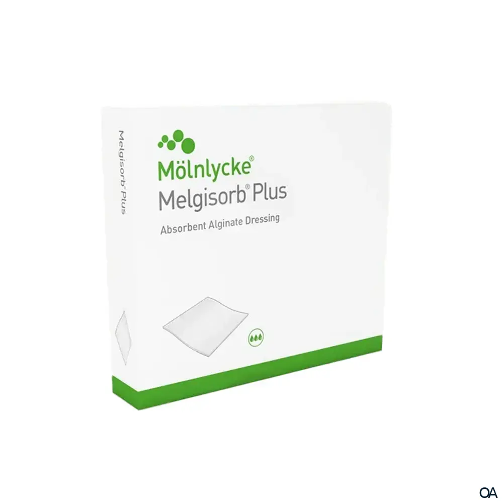 Mölnlycke® Melgisorb® Plus Alginat-Kompresse steril, 10 x 20 cm