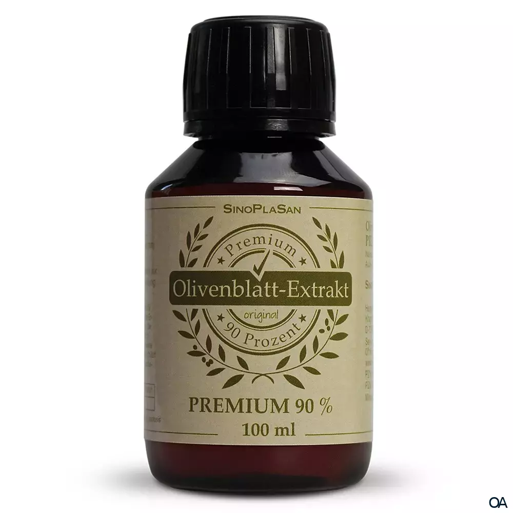 SinoPlaSan Olivenblattextrakt PREMIUM 90% flüssig SinoPlaSan Olivenblattextrakt PREMIUM 90% flüssig