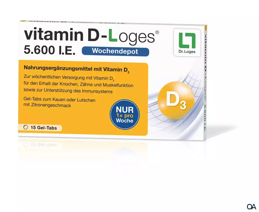 vitamin D-Loges® 5.600 I.E. Gel-Tabs vitamin D-Loges® 5.600 I.E. Gel-Tabs