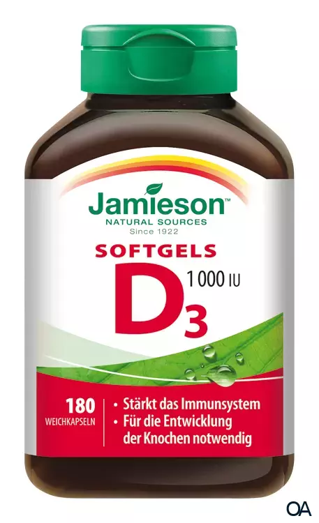 Jamieson Vitamin D3 1000 IU Softgels Kapseln Jamieson Vitamin D3 1000 IU Softgels Kapseln
