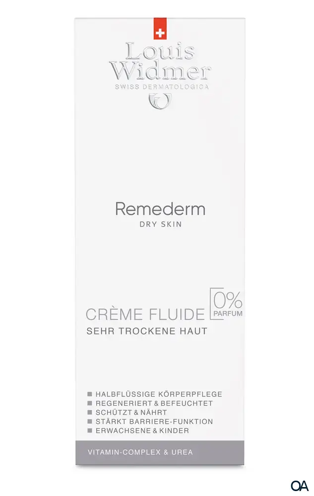 Louis Widmer Remederm Dry Skin Crème Fluide - ohne Parfum
