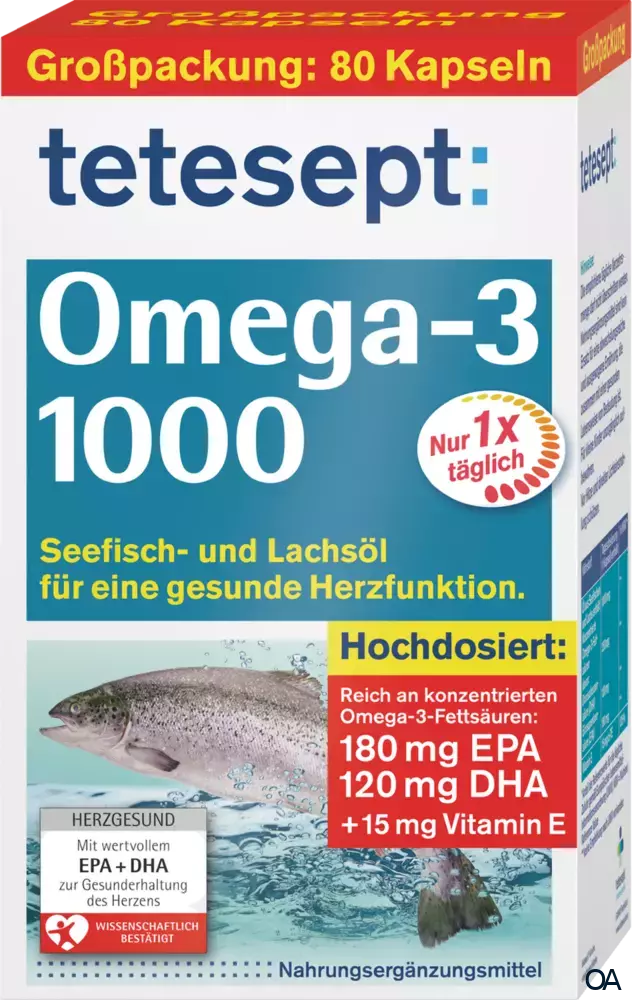 tetesept Omega-3 1000 Kapseln tetesept Omega-3 1000 Kapseln