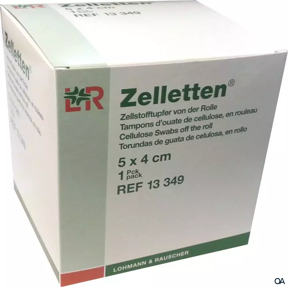 Lohmann & Rauscher Zelletten Zellstofftupfer von der Rolle Lohmann & Rauscher Zelletten Zellstofftupfer von der Rolle
