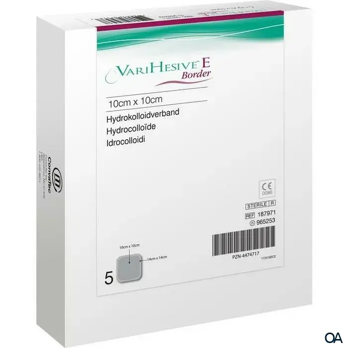 ConvaTec VARIHESIVE® E Border Hydrokolloidverband steril, 14 x 14 cm ConvaTec VARIHESIVE® E Border Hydrokolloidverband steril, 14 x 14 cm