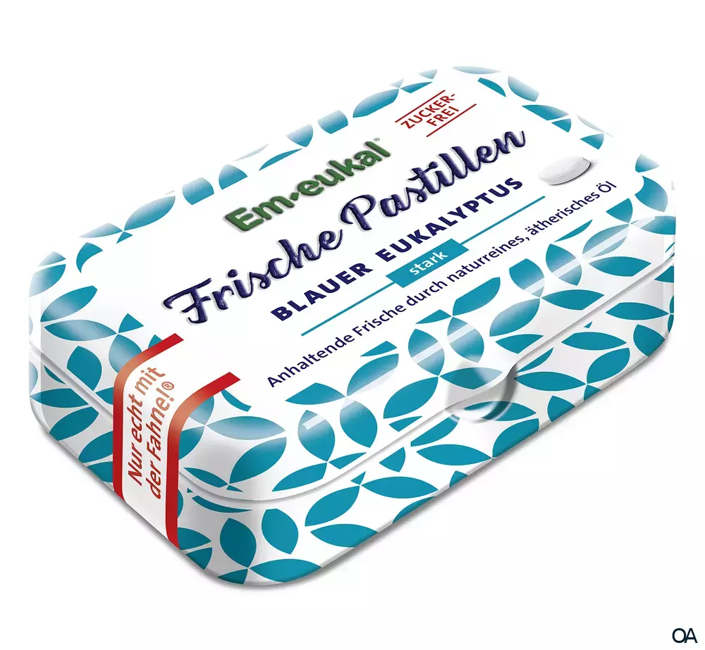 Em-eukal Frische Pastillen Blauer Eukalyptus zuckerfrei Em-eukal Frische Pastillen Blauer Eukalyptus zuckerfrei