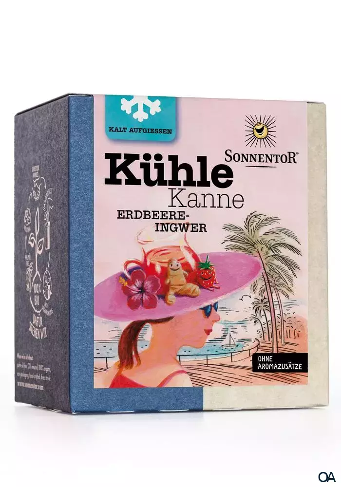 Sonnentor Kühle Kanne Erdbeere-Ingwer Tee Pyramidenbeutel Sonnentor Kühle Kanne Erdbeere-Ingwer Tee Pyramidenbeutel