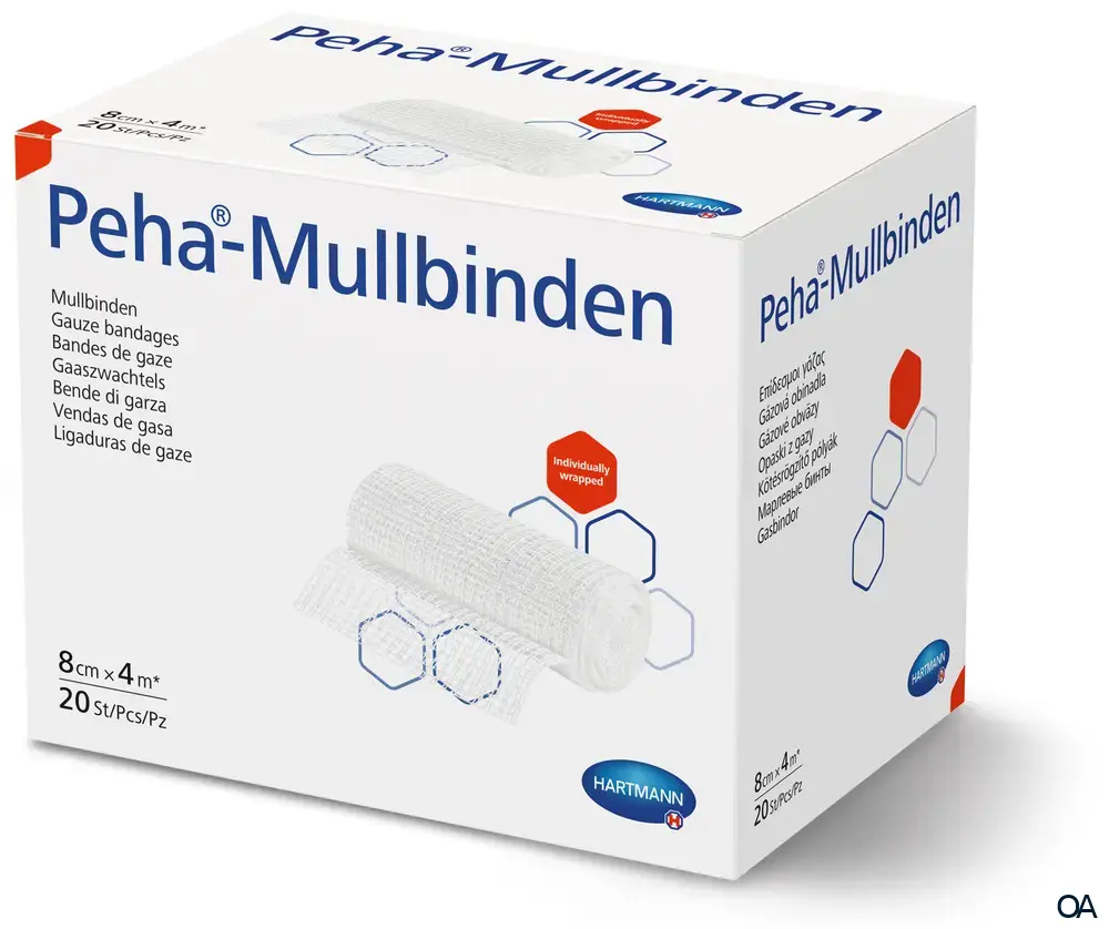Peha®-Mullbinden 8cm x4m Peha®-Mullbinden 8cm x4m