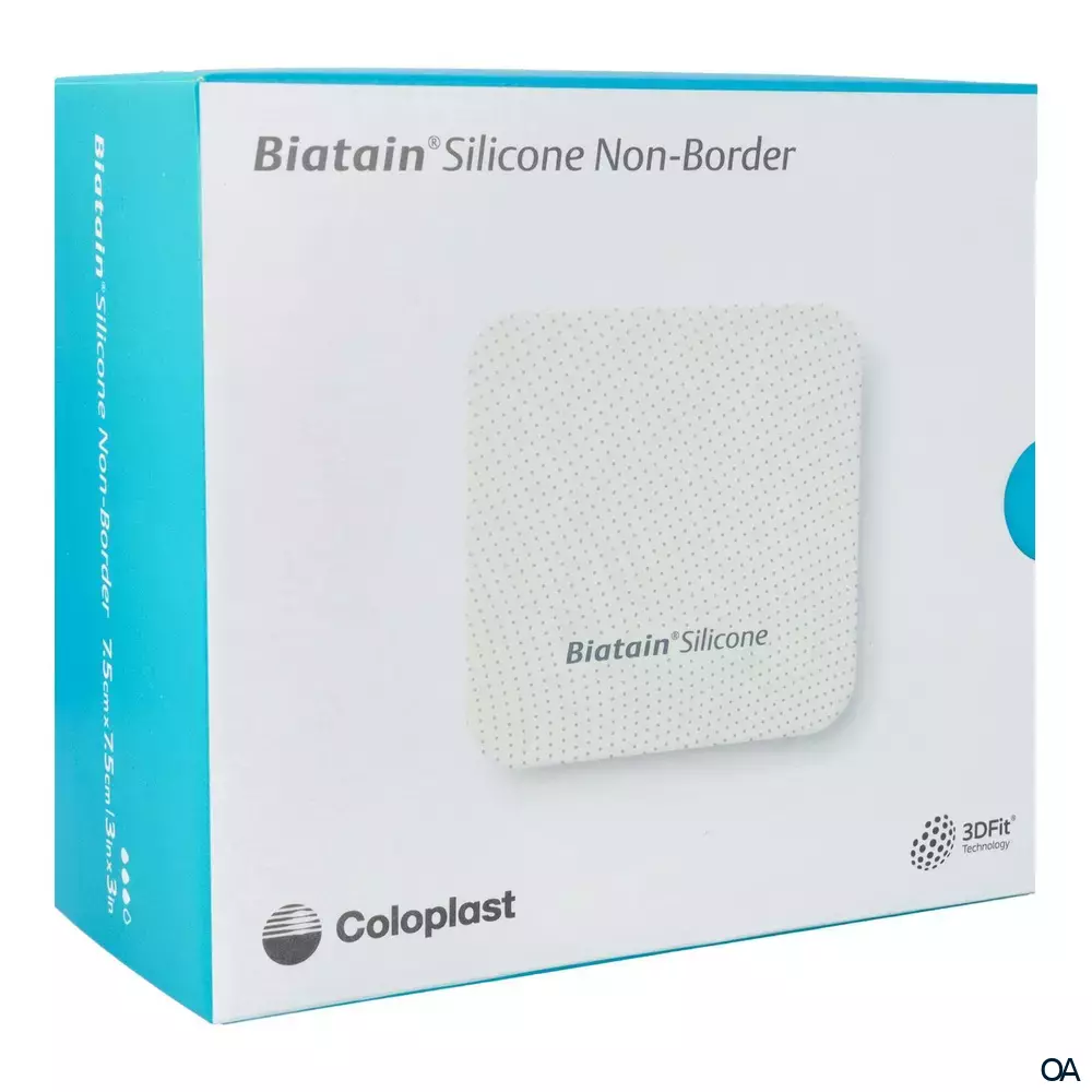 Biatain® Silicone Non-Border Schaumverband 7,5 x 7,5 cm Biatain® Silicone Non-Border Schaumverband 7,5 x 7,5 cm