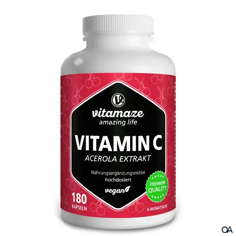 Vitamaze Vitamin C 160 mg aus Acerola Extrakt Kapseln