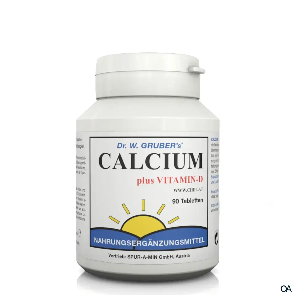 Dr. W. Gruber’s® Calcium Chelat plus Vitamin D Tabletten Dr. W. Gruber’s® Calcium Chelat plus Vitamin D Tabletten