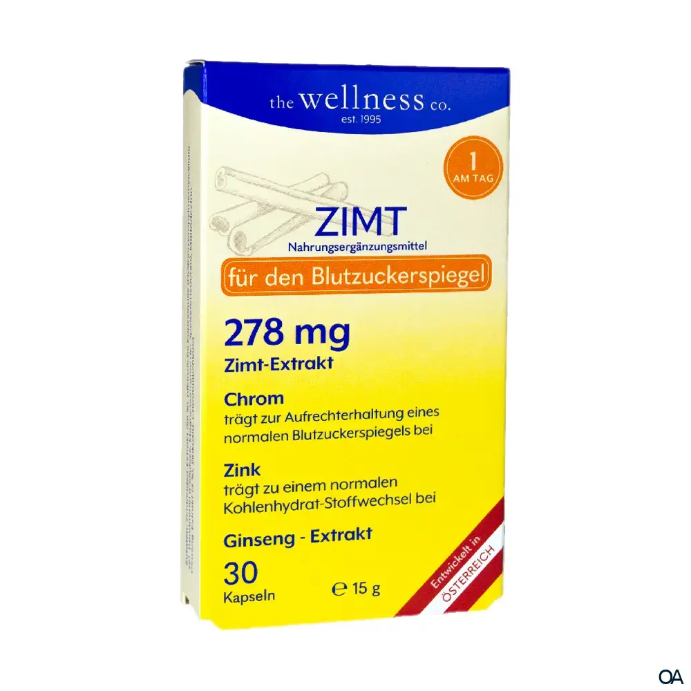 Wellness ZIMT + GINSENG + CHROM + ZINK Kapseln