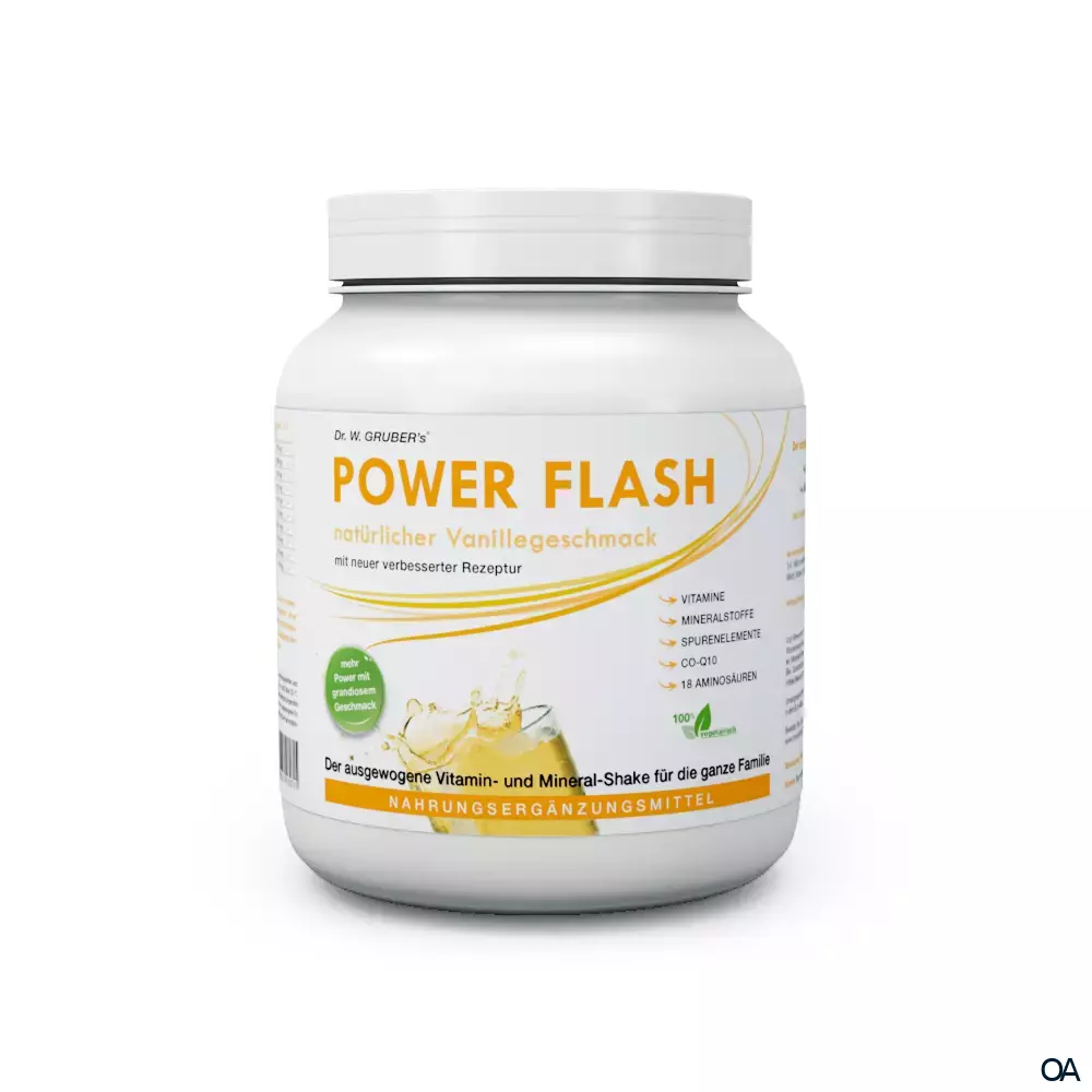 Dr. W. Gruber’s® Power Flash Vanille Pulver Dr. W. Gruber’s® Power Flash Vanille Pulver