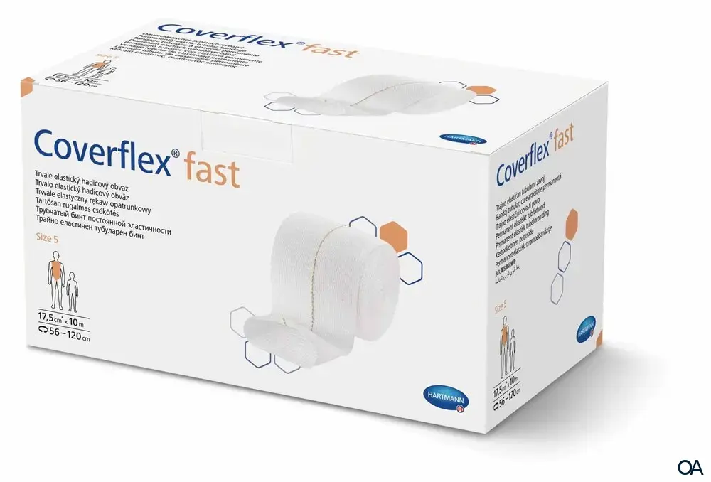Coverflex® Fast Dauerelastischer Schlauchverband Rolle, Gr. 5, 17,5 cm x 10 m