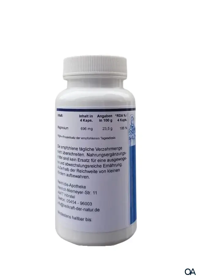 Reinhildis Apotheke Magnesium Tri-Komplex Kapseln Reinhildis Apotheke Magnesium Tri-Komplex Kapseln