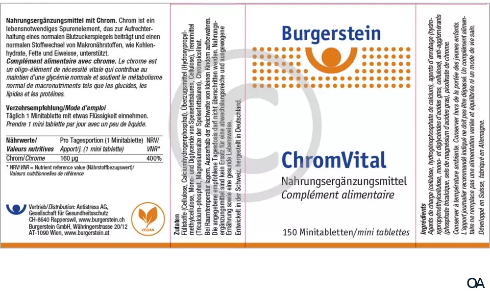 Burgerstein ChromVital Minitabletten Burgerstein ChromVital Minitabletten