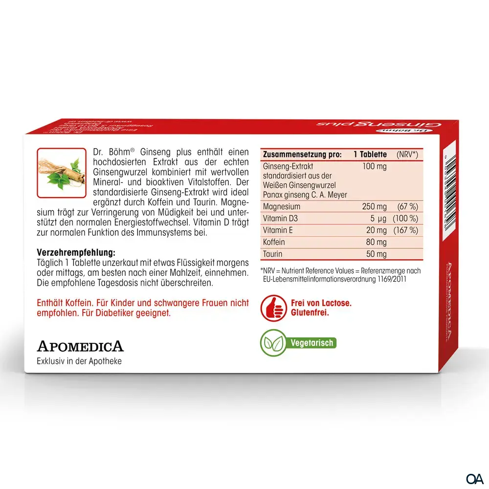 Dr. Böhm® Ginseng plus Tabletten