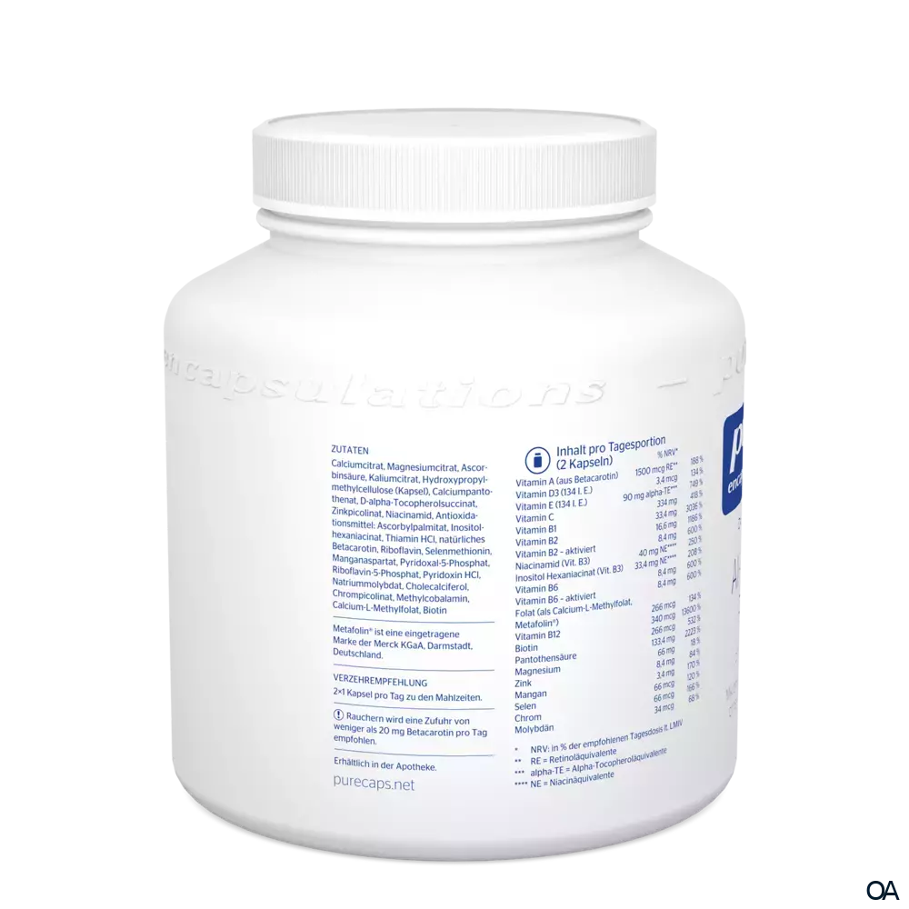 pure encapsulations® All-in-one Plus (ohne Cu/Fe/Jod) Kapseln pure encapsulations® All-in-one Plus (ohne Cu/Fe/Jod) Kapseln
