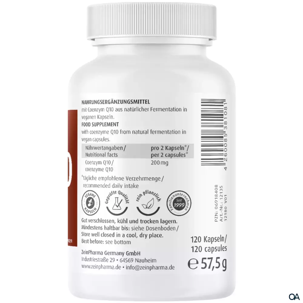 Zeinpharma Coenzym Q10 100 mg Kapseln Zeinpharma Coenzym Q10 100 mg Kapseln