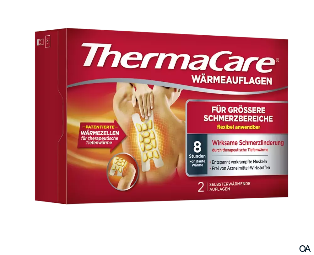 ThermaCare® Wärmeauflagen für größere Schmerzbereiche ThermaCare® Wärmeauflagen für größere Schmerzbereiche