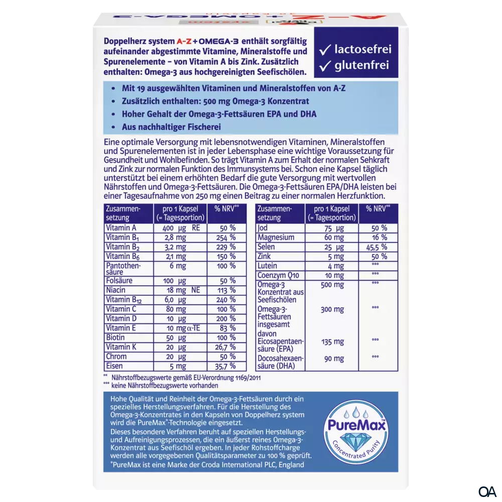 Doppelherz system A-Z + OMEGA-3 ALL-IN-ONE* Kapseln Doppelherz system A-Z + OMEGA-3 ALL-IN-ONE* Kapseln