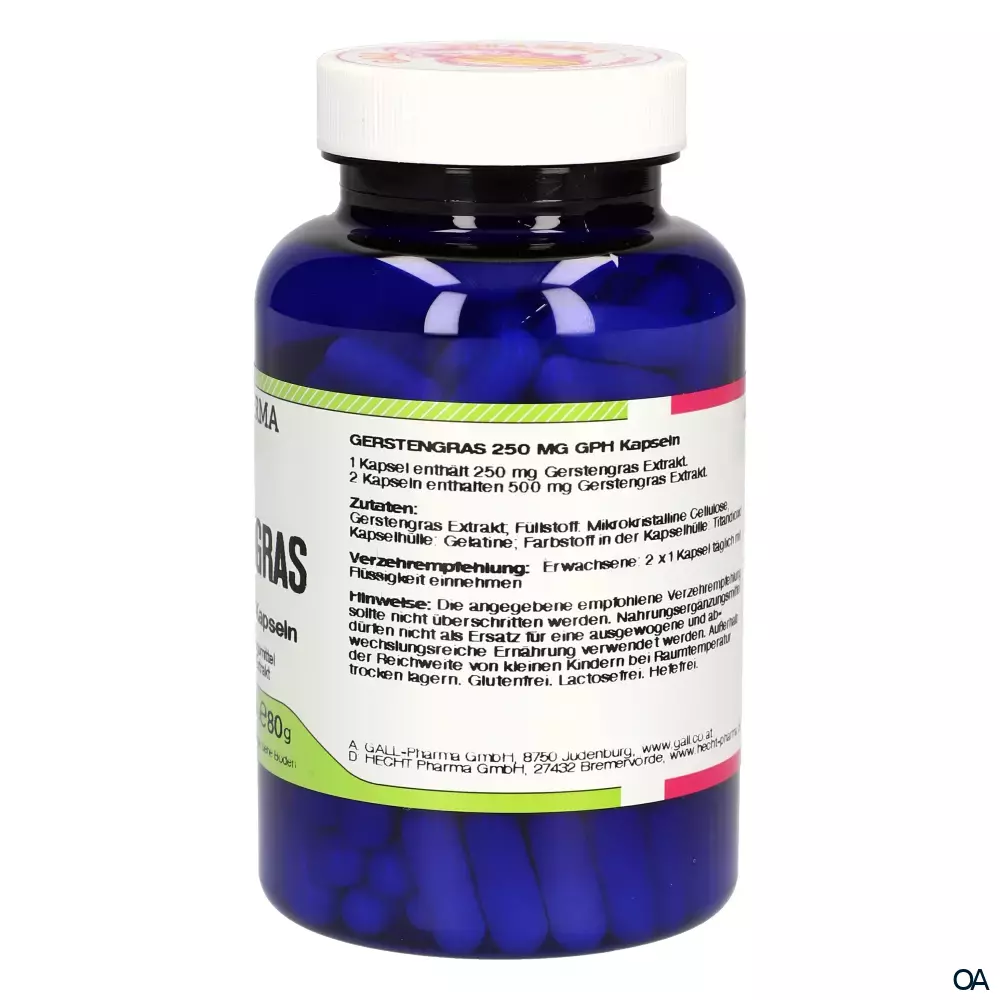 Gall Pharma Gerstengras 250 mg Kapseln