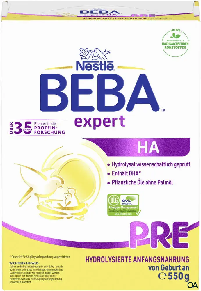 Nestlé Beba Expert HA Pre Anfangsmilch Pulver Nestlé Beba Expert HA Pre Anfangsmilch Pulver