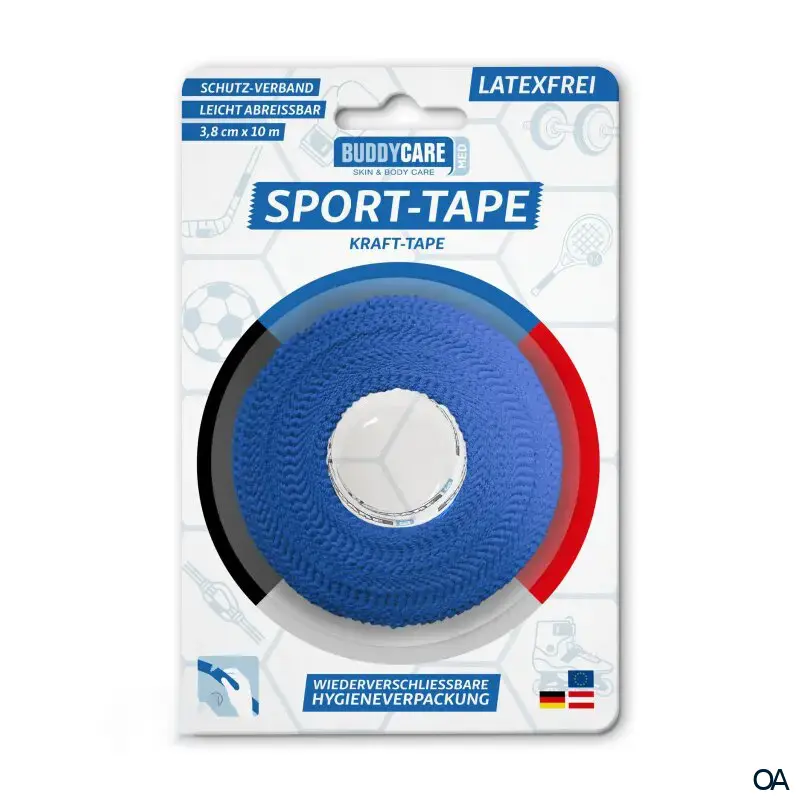 BUDDYCARE® MED Sport-Tape blau, 3,8 cm x 10m