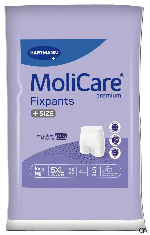MoliCare® Premium Fixpants Long Leg - Fixierhosen violett - Größe 5X-Large