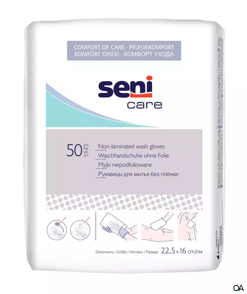 Seni Care Waschhandschuhe ohne Folie Seni Care Waschhandschuhe ohne Folie