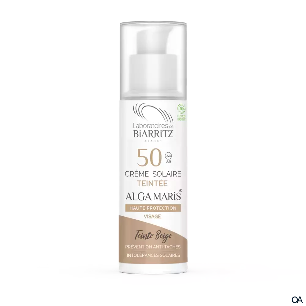 Alga Maris getönte Sonnencreme bio für Gesicht LSF 50 beige LdB Alga Maris getönte Sonnencreme bio für Gesicht LSF 50 beige LdB