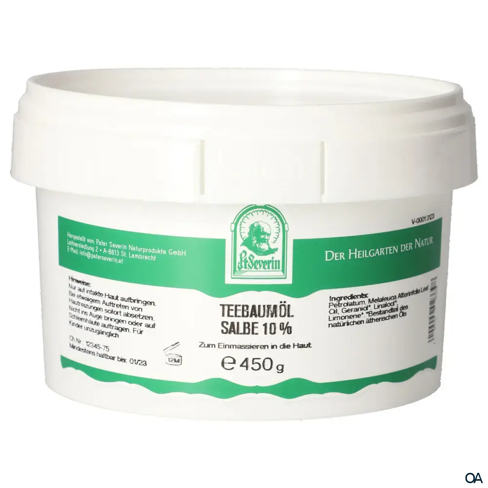 Pater Severin Teebaumöl Salbe 10% Pater Severin Teebaumöl Salbe 10%