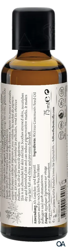 Farfalla Rizinus, Bio-Pflegeöl, regenerierend