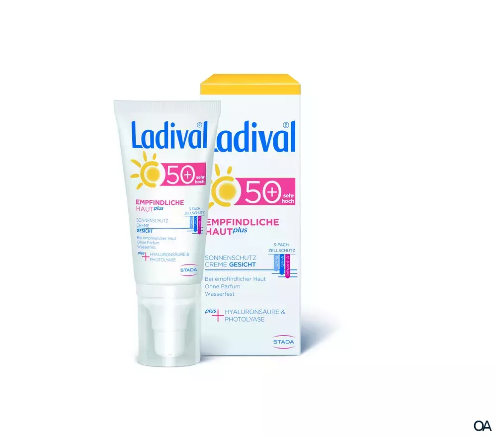 Ladival® Empfindliche Haut plus Sonnenschutz Creme Gesicht LSF 50 + Ladival® Empfindliche Haut plus Sonnenschutz Creme Gesicht LSF 50 +