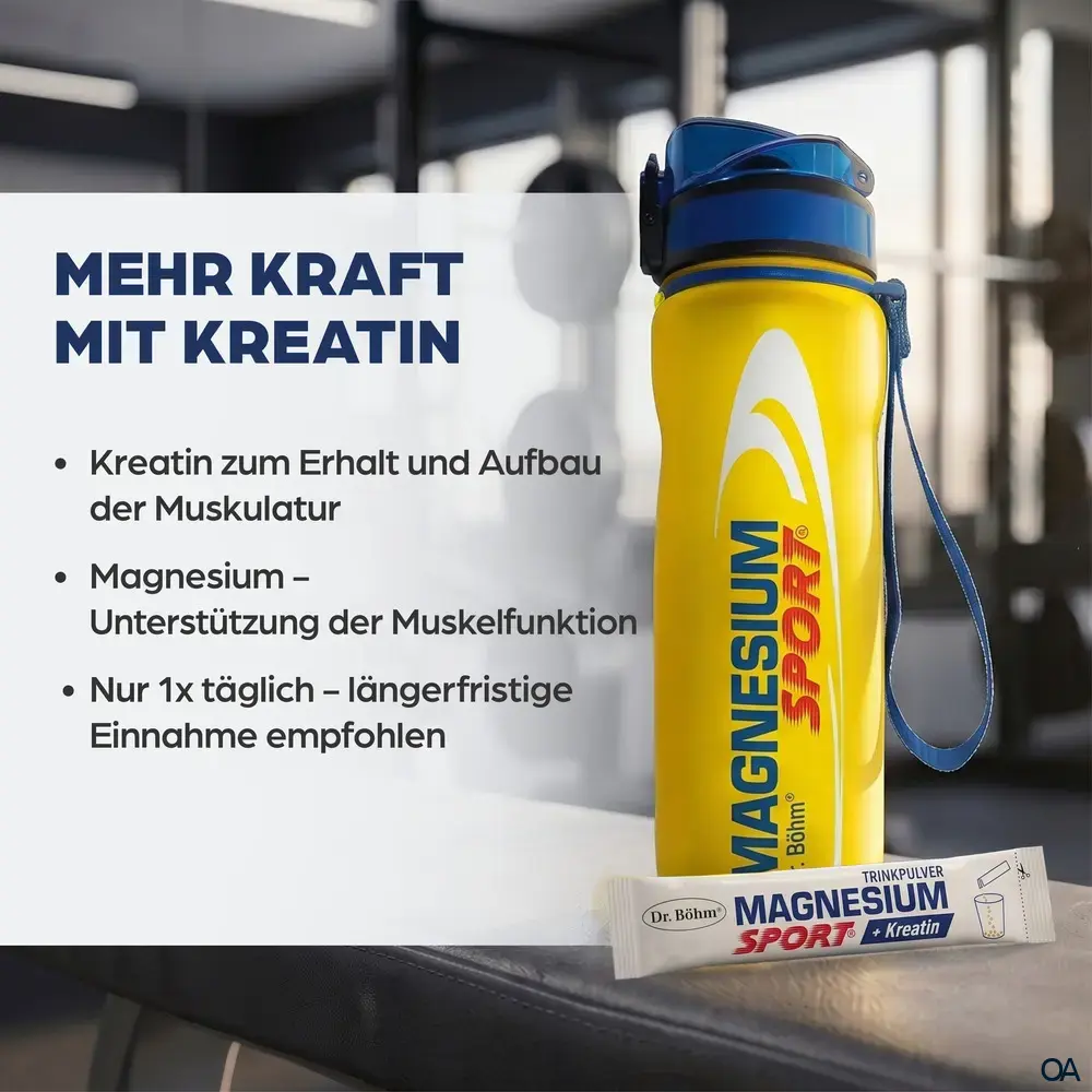 Dr. Böhm® Magnesium Sport® + Kreatin Trinkpulver Sachets