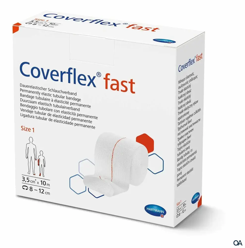 Coverflex® Fast Dauerelastischer Schlauchverband Rolle, Gr. 1, 3,5 cm x 10 m Coverflex® Fast Dauerelastischer Schlauchverband Rolle, Gr. 1, 3,5 cm x 10 m