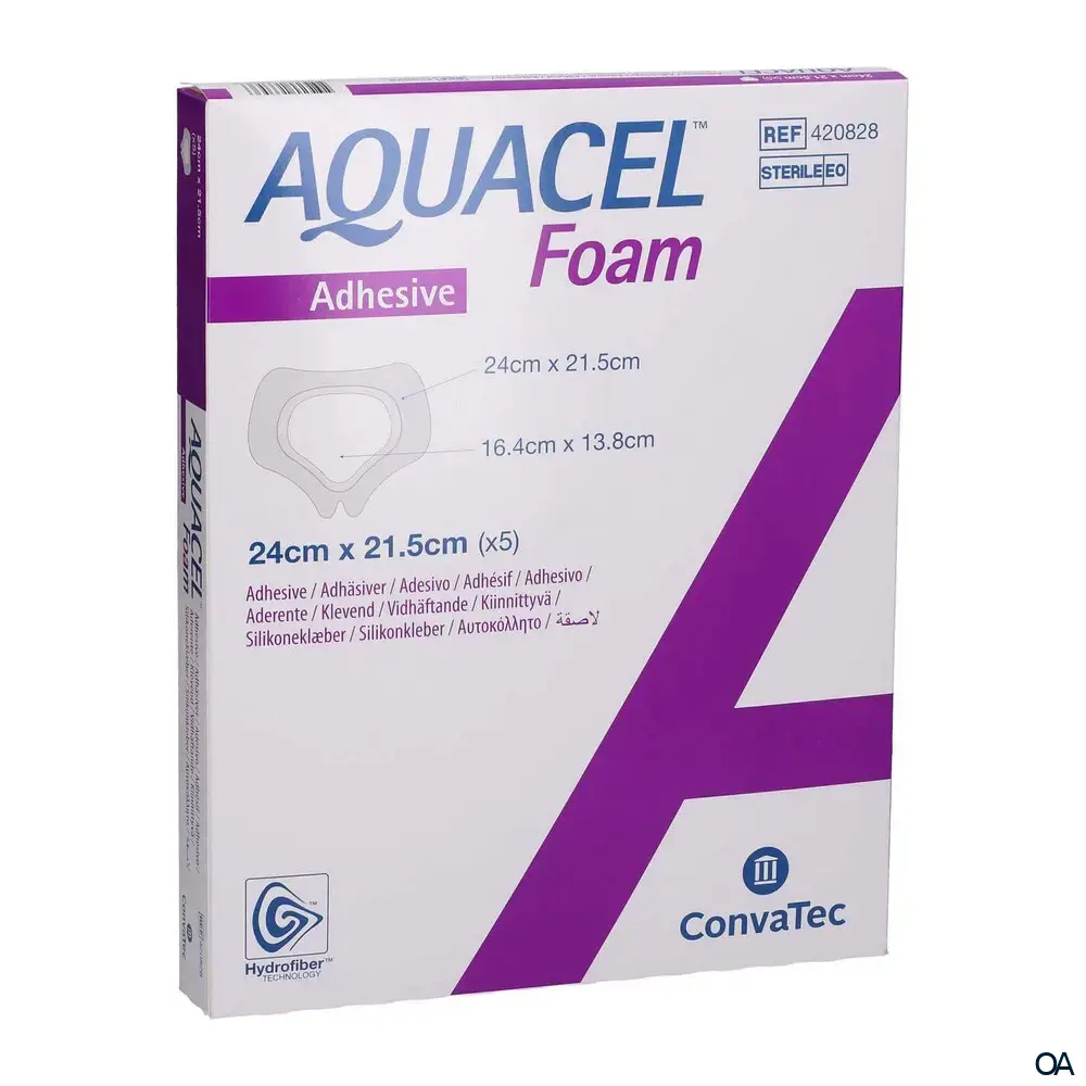 ConvaTec Aquacel ® Foam adhäsiv steriler Schaumverband, Sakral, 24 x 21,5 cm ConvaTec Aquacel ® Foam adhäsiv steriler Schaumverband, Sakral, 24 x 21,5 cm