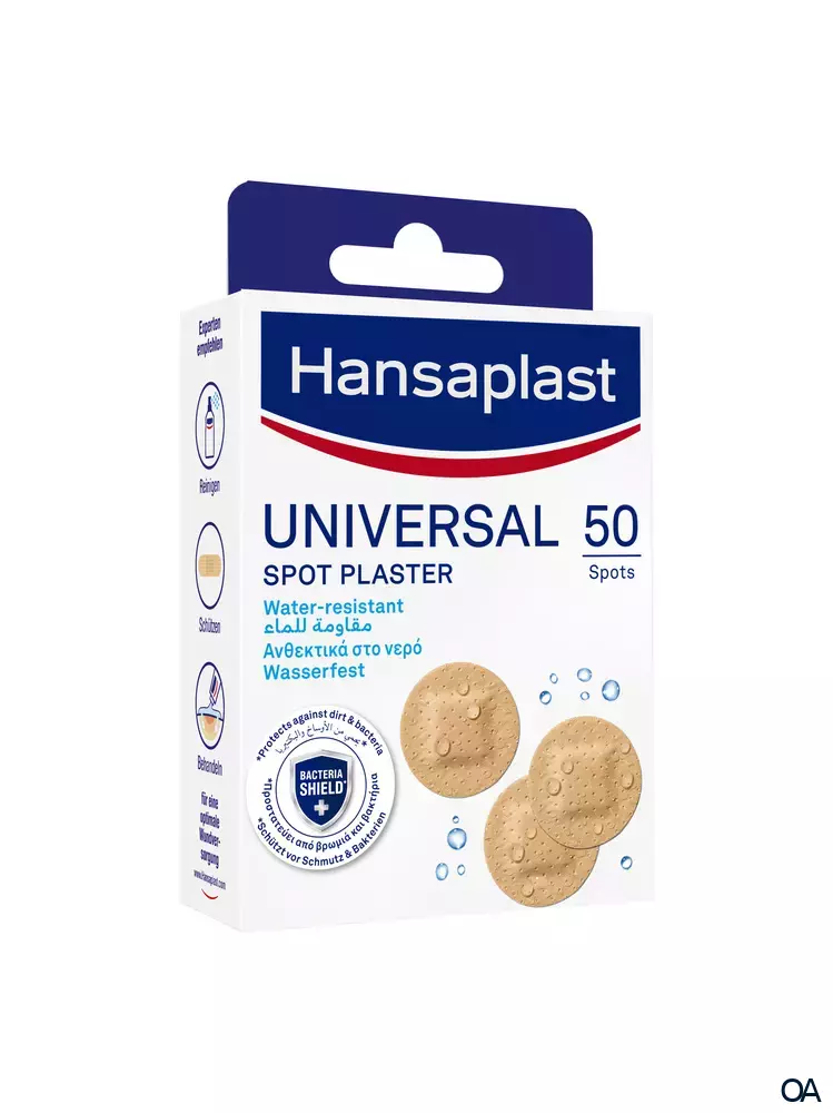 Hansaplast Universal Rundpflaster Großpackung 2,3 x 2,3cm Hansaplast Universal Rundpflaster Großpackung 2,3 x 2,3cm