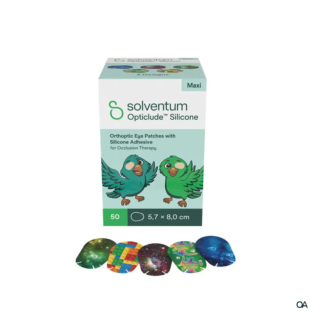 3M™ Opticlude™ Silicone Augenpflaster Maxi Boys, 2739PB, 5,7 x 8 cm