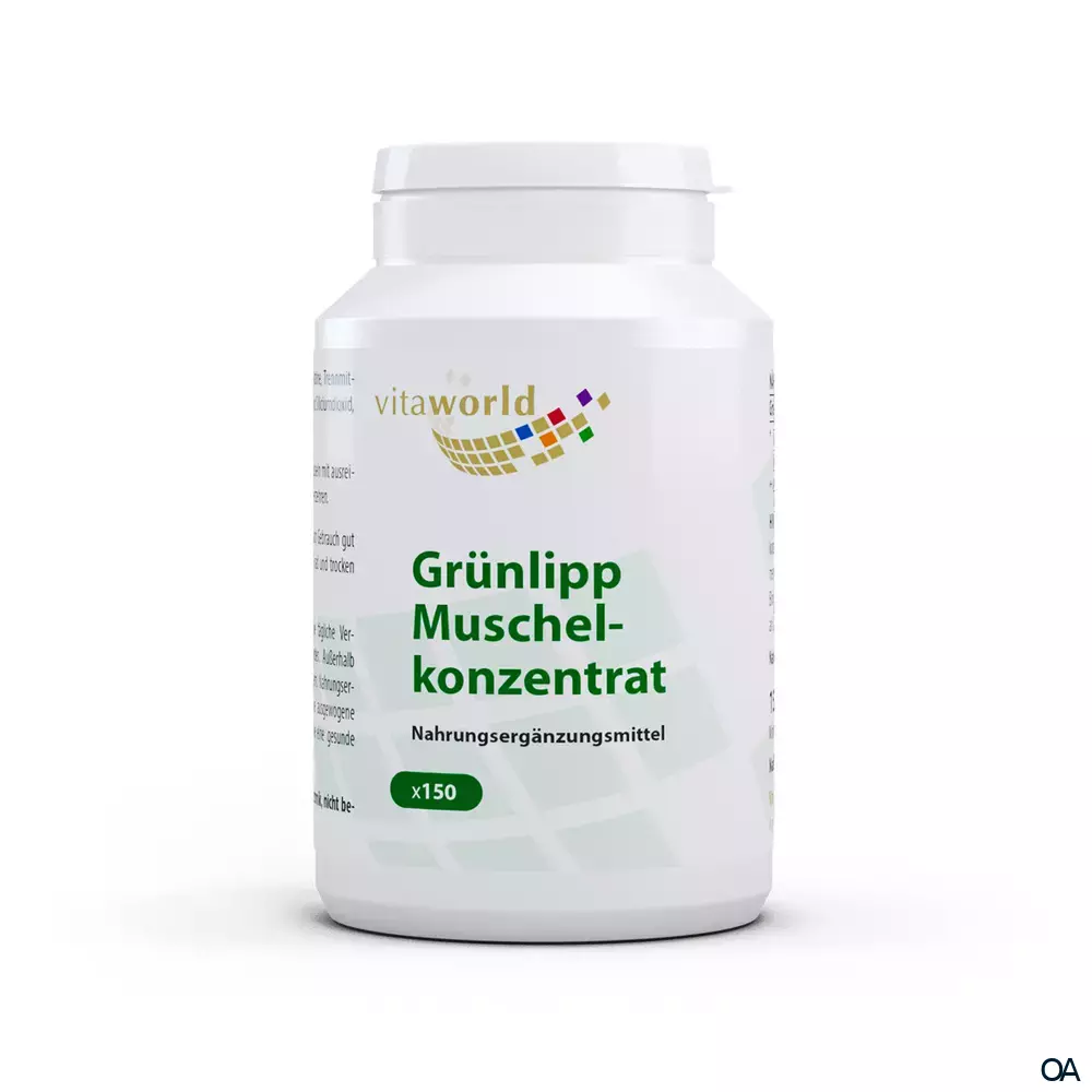Vitaworld Grünlippmuschelkonzentrat 500 mg Kapseln
