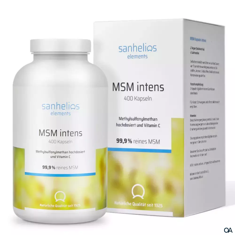 Sanhelios® MSM + Vitamin C 1600 mg Kapseln Sanhelios® MSM + Vitamin C 1600 mg Kapseln