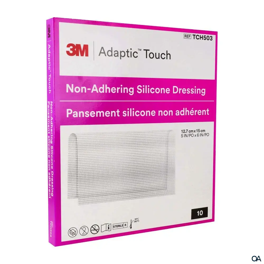 3M™ ADAPTIC™ TOUCH Nicht-haftender Silikon-Wundverband 12,7 x 15 cm