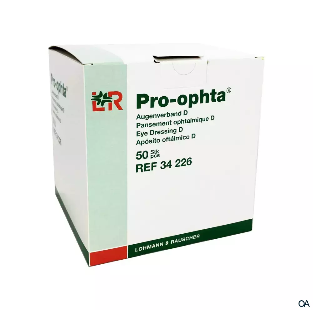 Pro-ophta® Augenverband D - 72 x 100 mm,  Ø 46 mm