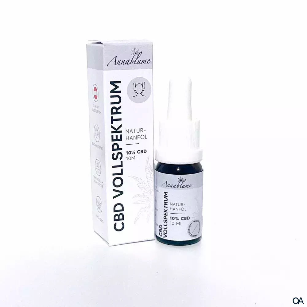 Annablume CBD Vollspektrum 10 % Naturhanföl White Premium Tropfen Annablume CBD Vollspektrum 10 % Naturhanföl White Premium Tropfen