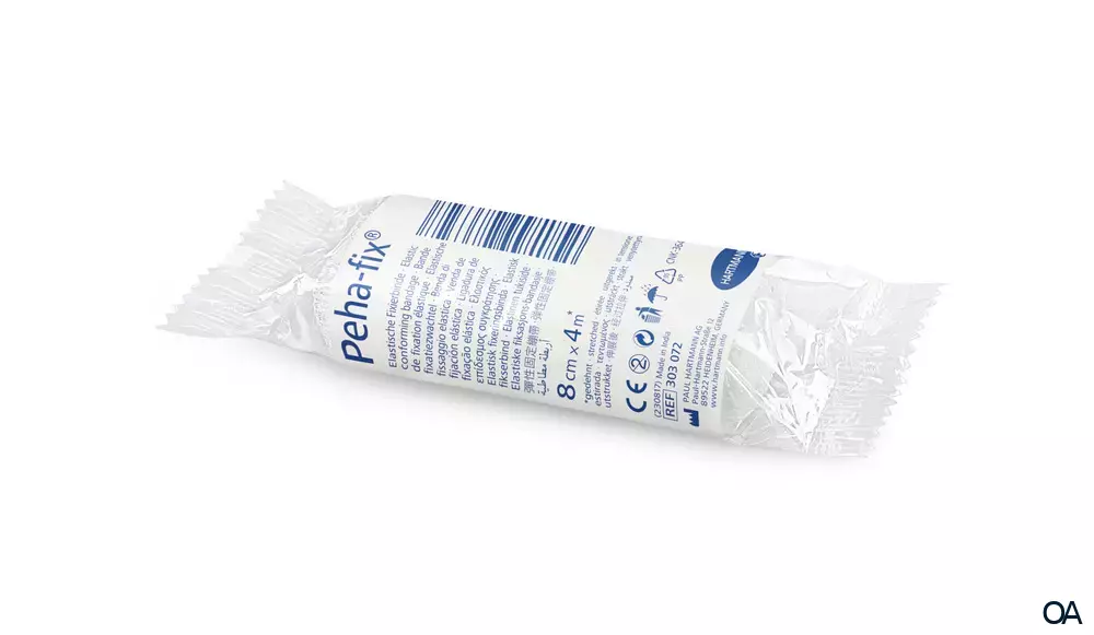 Peha-fix® Elastische Fixierbinde, einzeln verpackt, 8 cm x 4 m