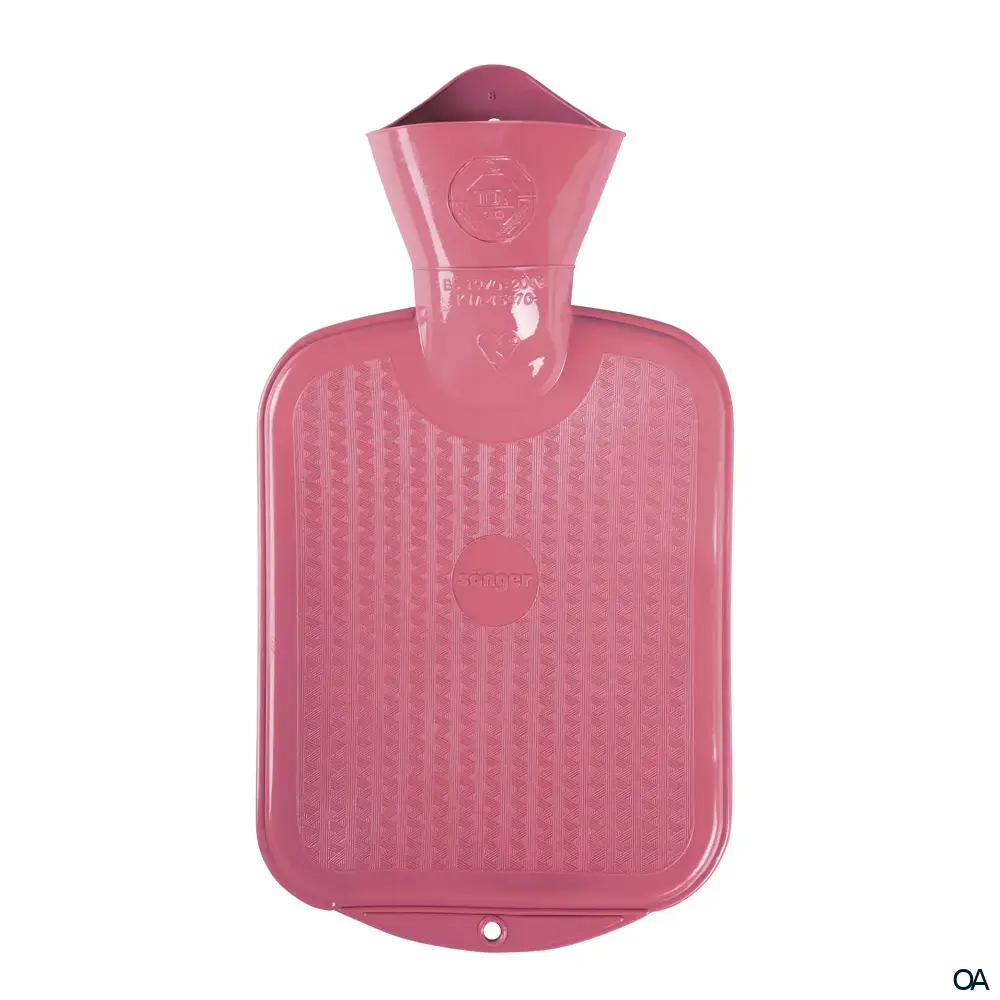 Sänger Kinder Wärmflasche ohne Bezug rose - 0,8L